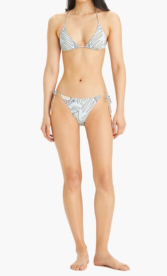 PRINTED STRING BIKINI TOP