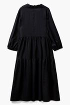 Pure Linen Ruffled Dress