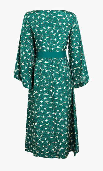 PRINTED SILK DRESS