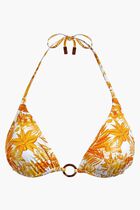 Tahiti Flowers Triangle Bikini Top