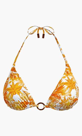 Tahiti Flowers Triangle Bikini Top