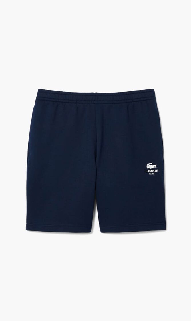 Printed Cotton Fleece Shorts