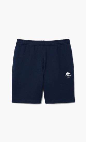 Printed Cotton Fleece Shorts