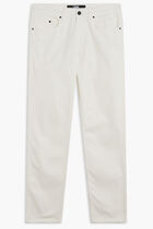 TAPERED LOGO DENIM PANTS
