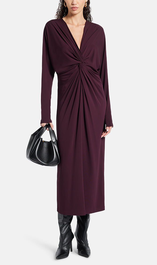 MATHILDE DRESS BORDEAUX