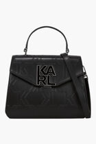 K Karl Monogram Top Handle Bag