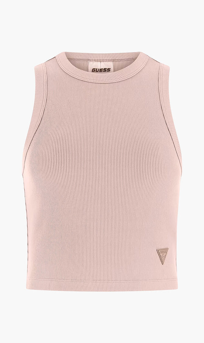 Rib Knit Crop Tank Top