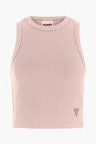 Rib Knit Crop Tank Top