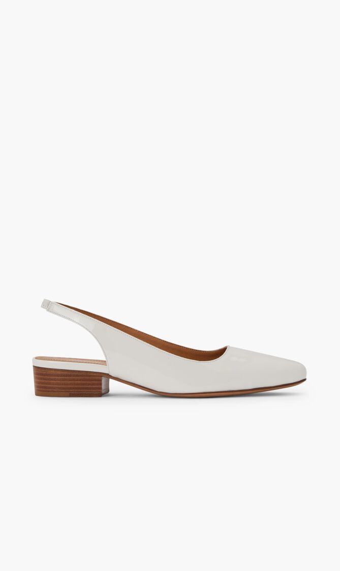 AVP PATENT WINTER WHITE BALLET SHOE