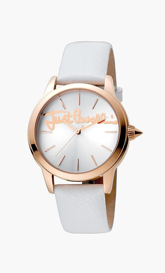Leather Strap Analog Watch