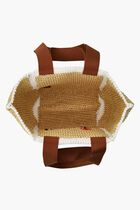 Raffia Effect Macram&eacute; Knitted Sillo Shopping Bag