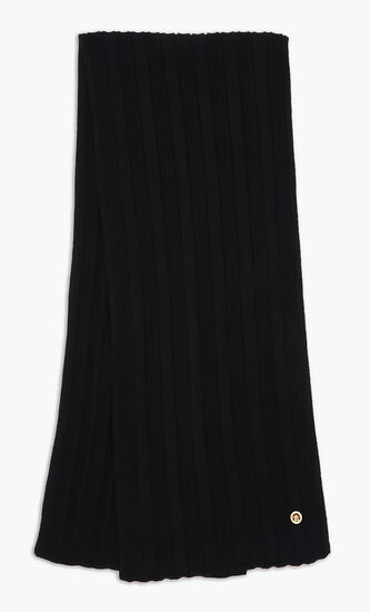 Medusa Ribbed Knit Scarf