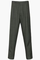 Belted Button Closure Trousers
