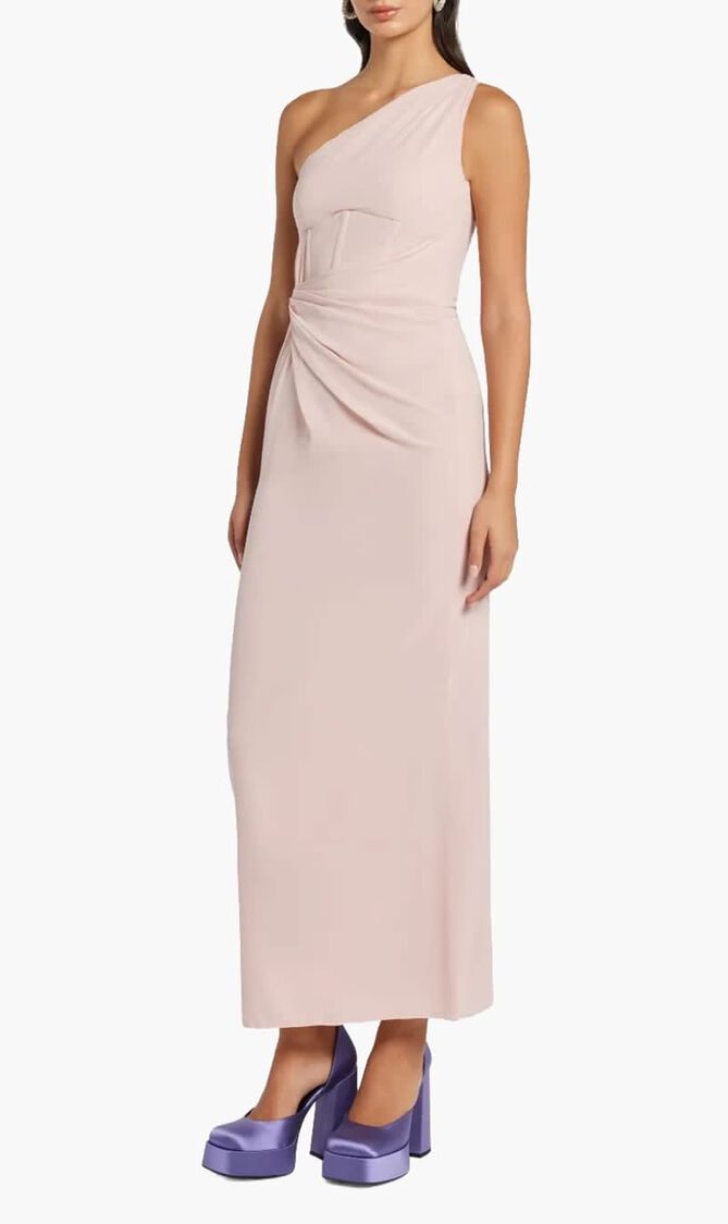 Gathered Corset Maxi Dress