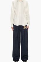 ARR STRIPES WESTERN SHIRT ANGORA WILLOW