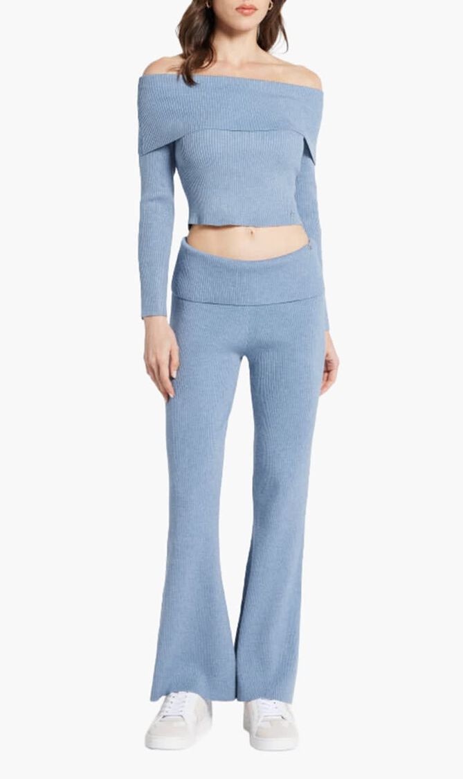Foldover Rib Flare Nina Pant