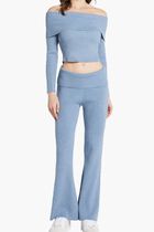 Foldover Rib Flare Nina Pant
