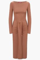 Gres Waterfall Ruffle Dress