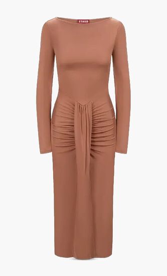 Gres Waterfall Ruffle Dress