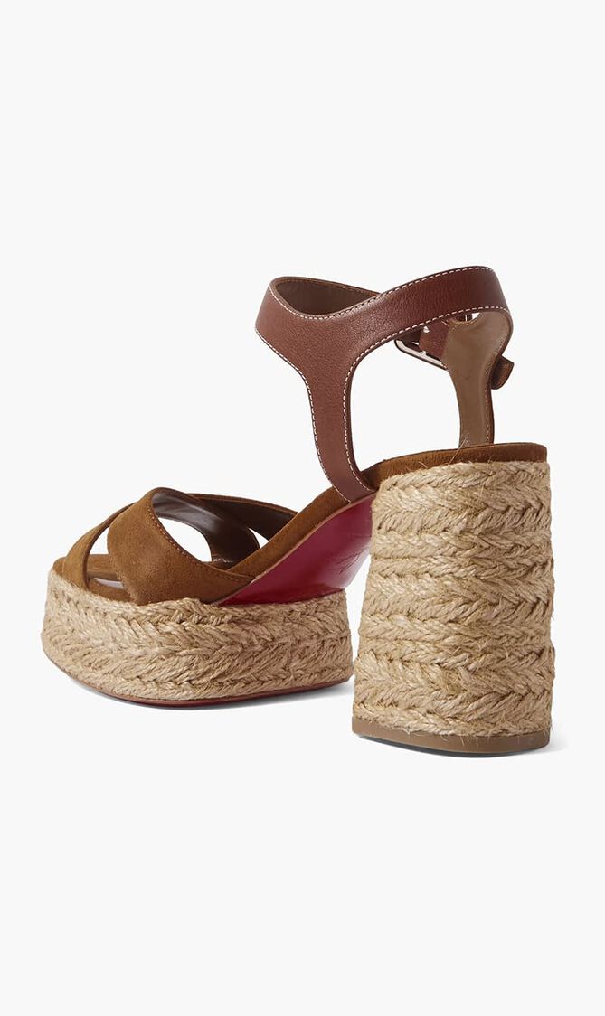 Calakala 70 leather and suede espadrille