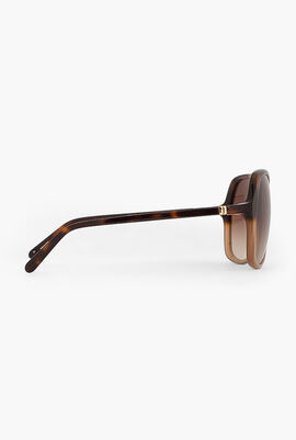 Jonell Two-Tone Oversized Sunglasses