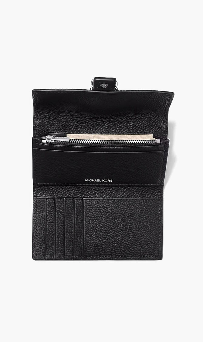 Nolita  Pebbled Leather Tri-Fold Wallet