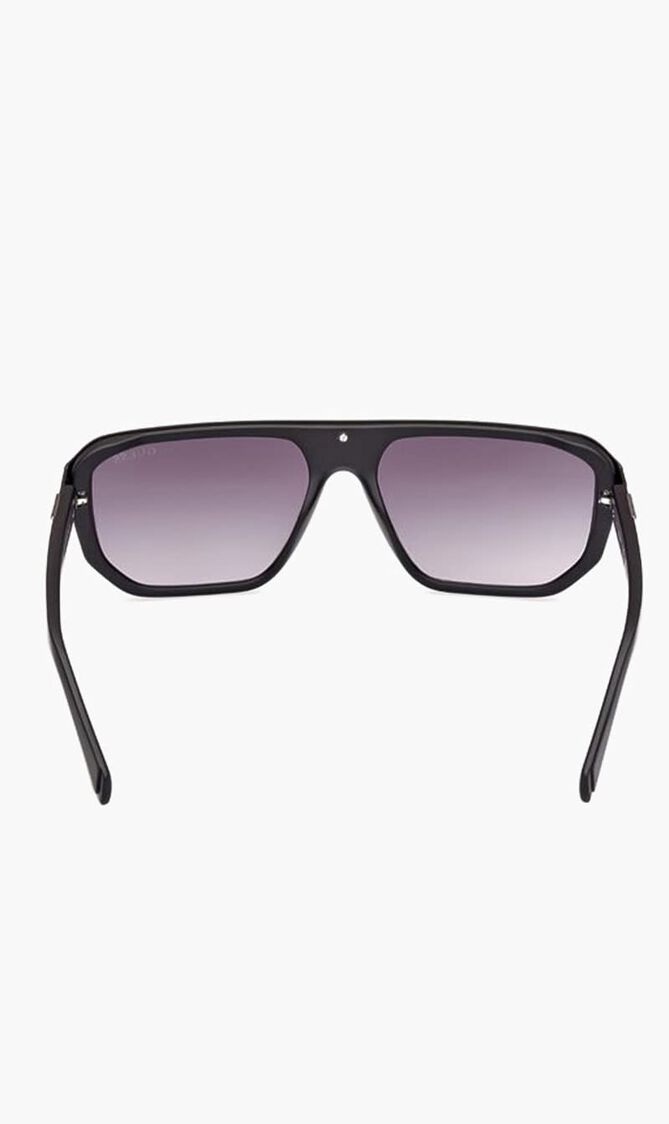 INJECTED SUN GLASSES M MATTE BLACK GRADIENT SMOKE