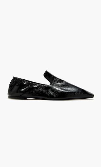 ELASTIC-BACK LEATHER LOAFERS