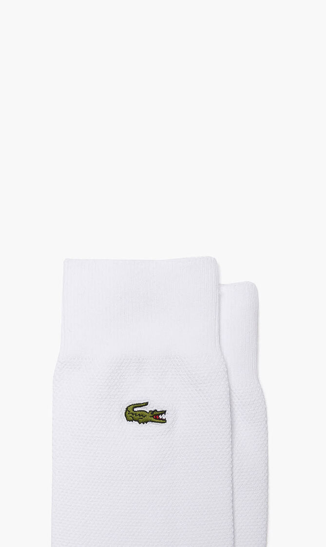 Ribbed Cotton High Socks