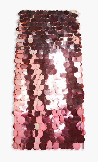 ELVIRA OMBRE CIRCLE SEQUINS MIDI SKIRT
