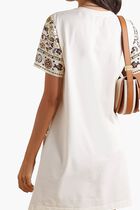 Silk Front Tshirt Dress