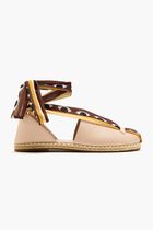 Blush Lace Up Espadrilles