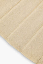 Metallic Ribbed Maxi Skirt