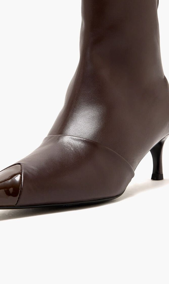 STRETCH LEATHER BOOT