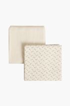 Set of plain cotton swaddles