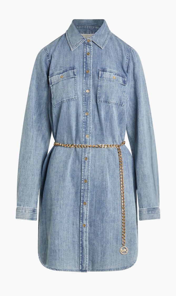 Long Sleeve Shirt Mini Dress