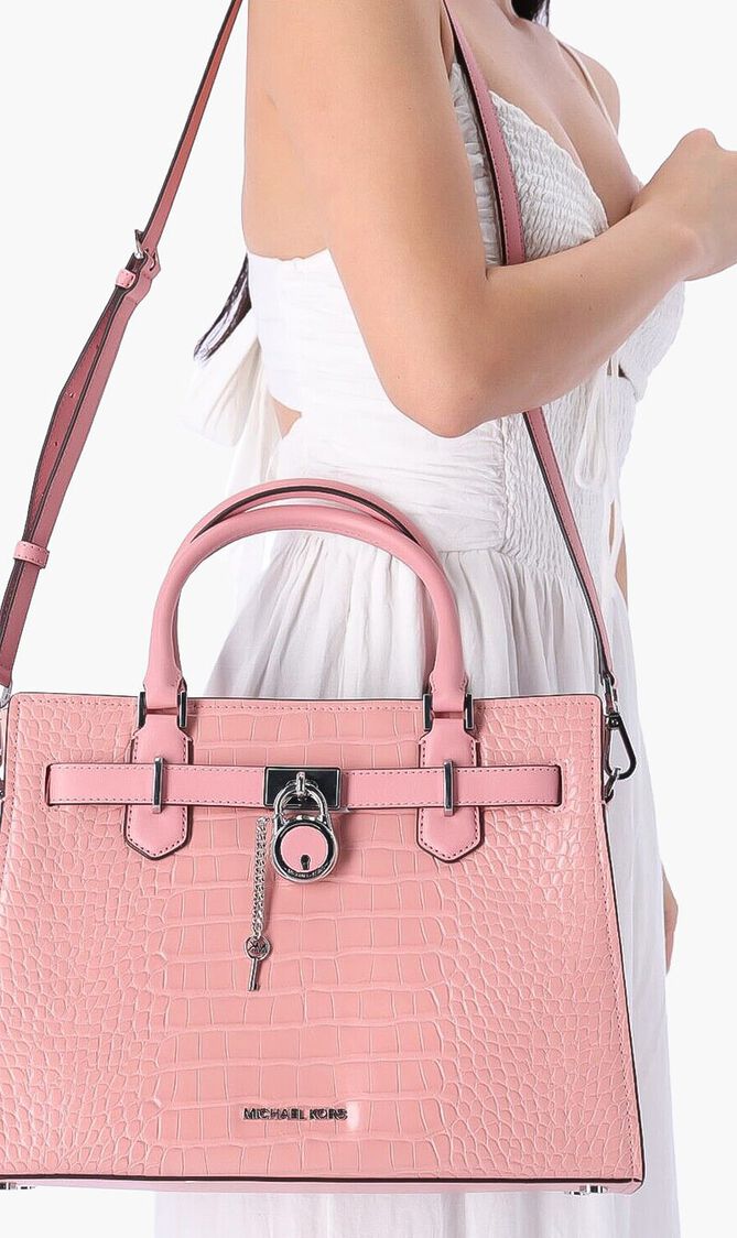 Textured Leather Tote Bag