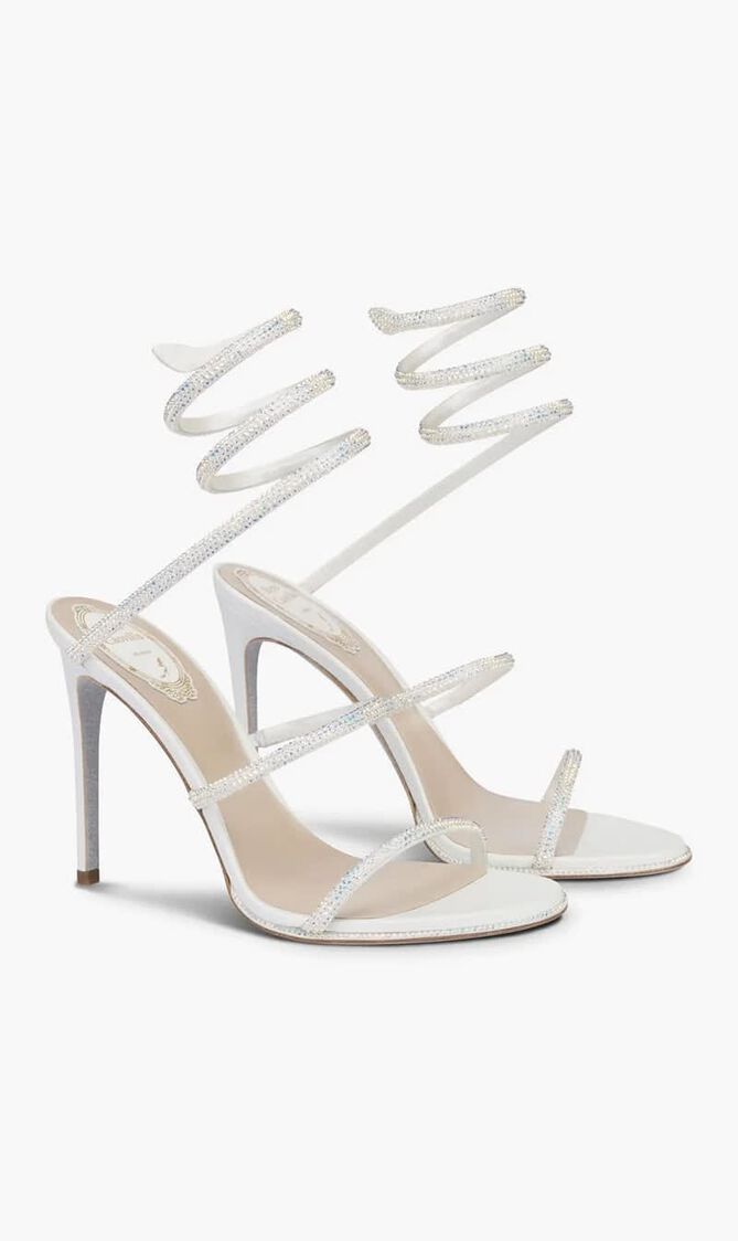 Cleo 105 Wraparound Satin Sandals