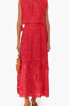 Toucan Guipure Midi Skirt