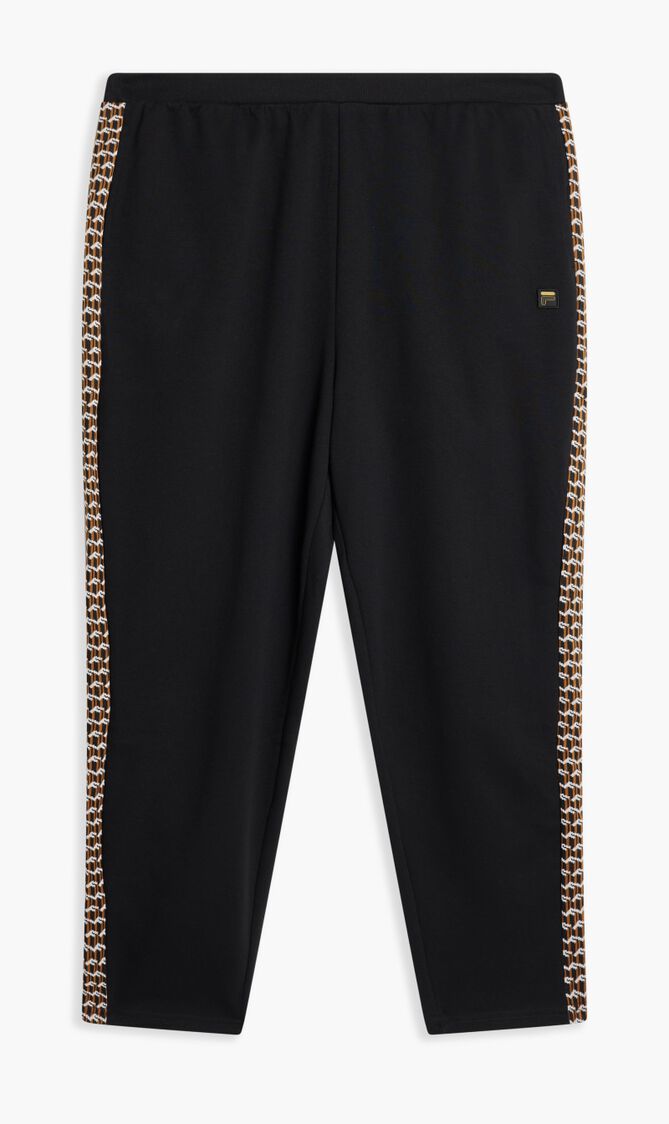 VIGO PANT TRACK PANT WITH GEO PATTERN SIDE PANEL