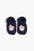 Bowtie Bear Cotton Booties