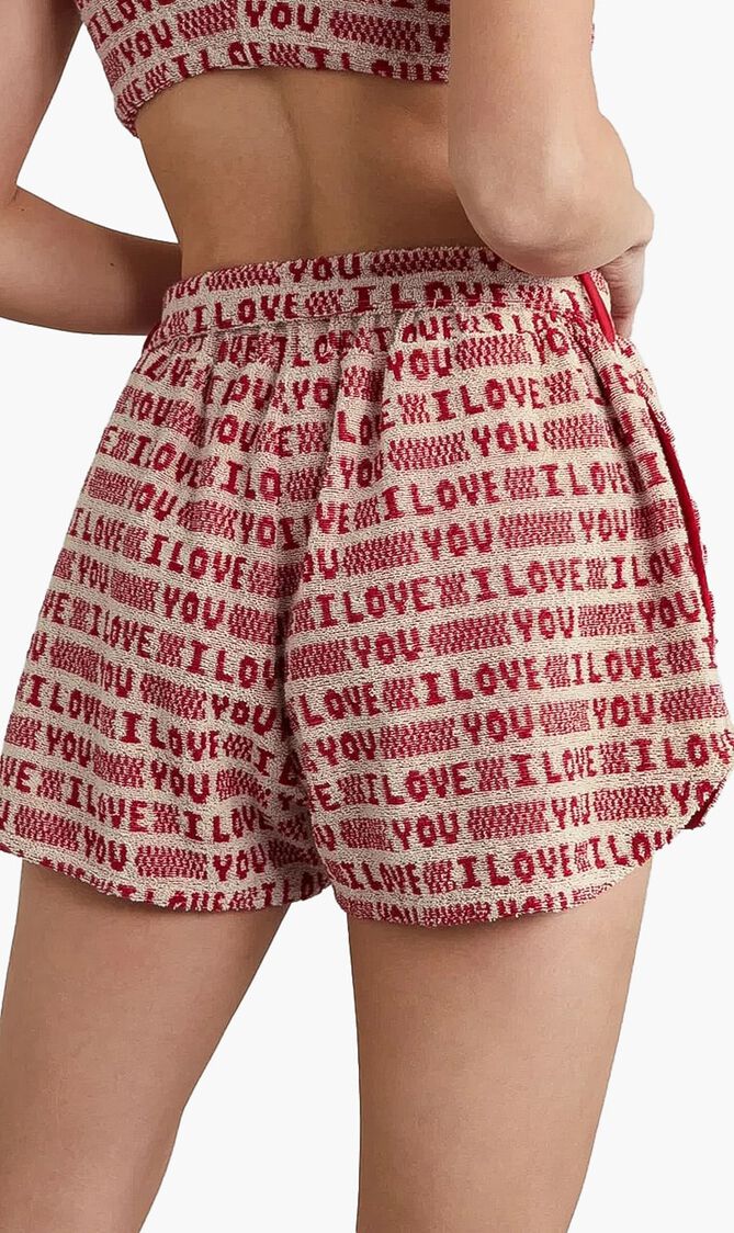 Jacquard Knit Terry Shorts