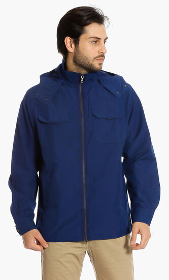 Lightweight Detachable-Hood Jacket