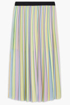 STRIPE PLEATED SKIRT