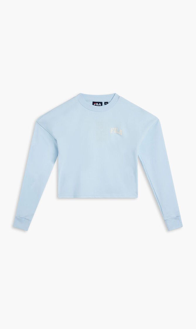 LOOSE HEM CREW SMAL ARCH LOGO PUFF PRINT
