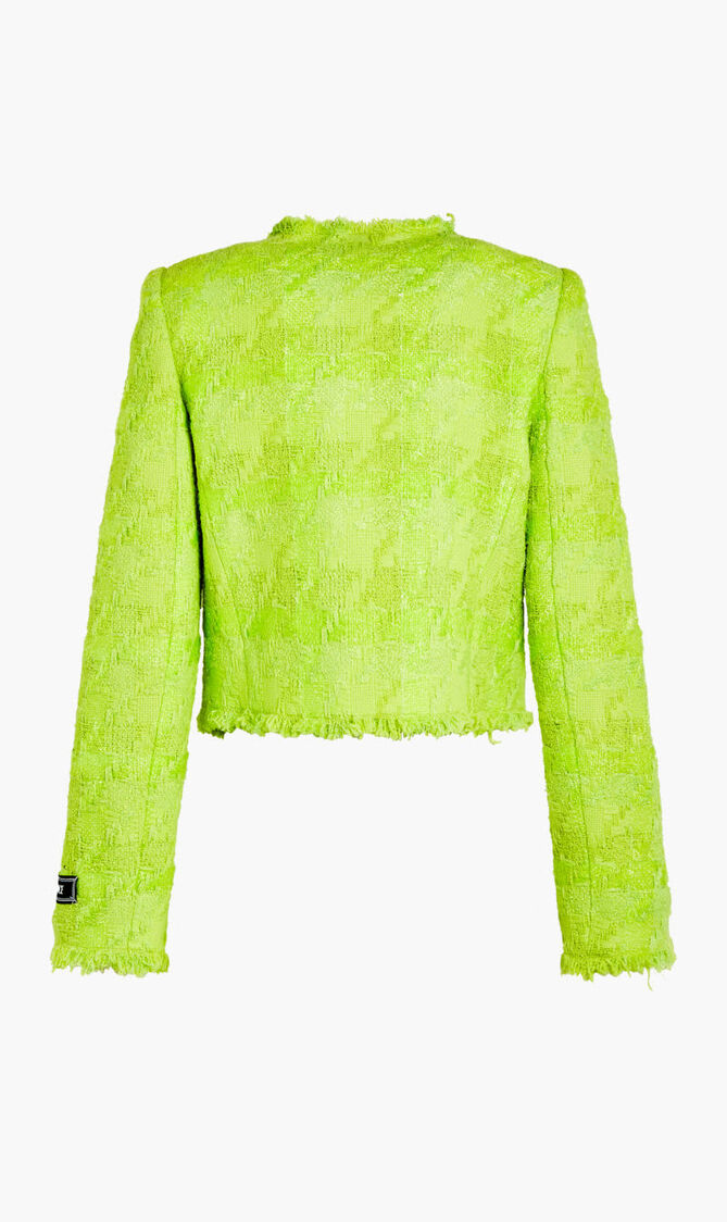 JACKET RN CROPPED LUREX TWEED AO CHECK