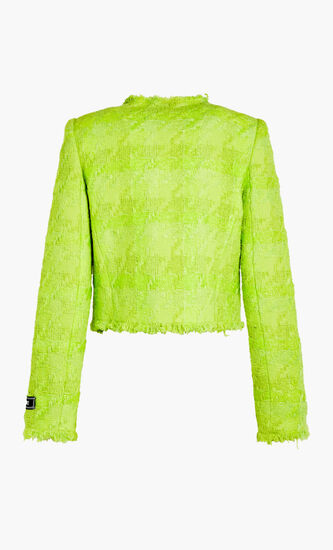 JACKET RN CROPPED LUREX TWEED AO CHECK