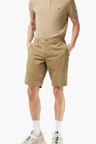 Slim Fit Stretch Cotton Bermuda Shorts