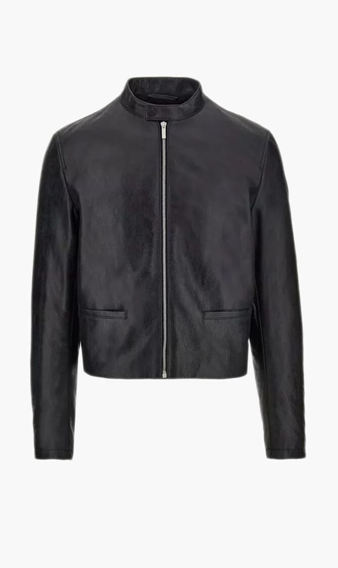 SCRATCHY CALF LEATHER-BLOUSON