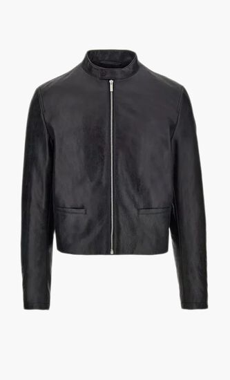 SCRATCHY CALF LEATHER-BLOUSON